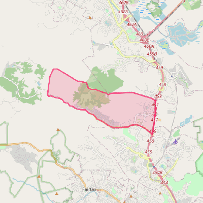 Map of Lucas Valley-Marinwood