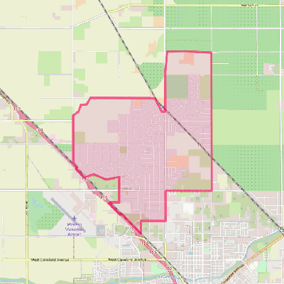 Map of Madera Acres