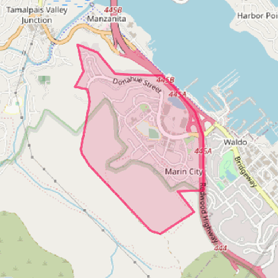 Map of Marin City