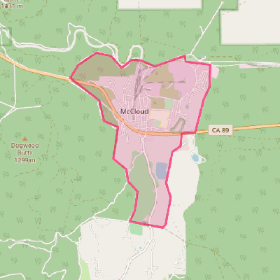 Map of McCloud