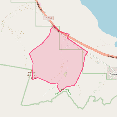 Map of McGee Creek