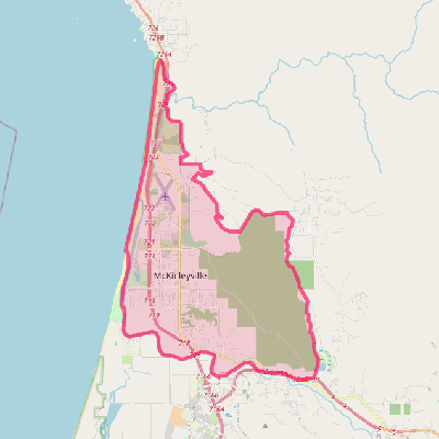 Map of McKinleyville