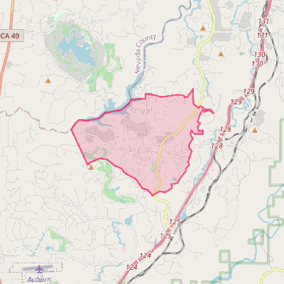 Map of Meadow Vista