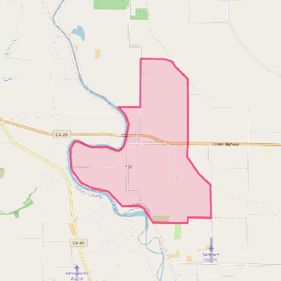 Map of Meridian