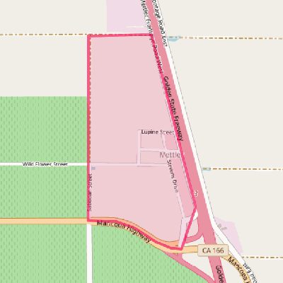 Map of Mettler