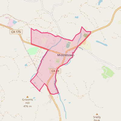 Map of Middletown