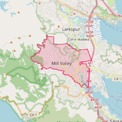 Map of Mill Valley