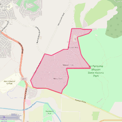 Map of Mission Hills