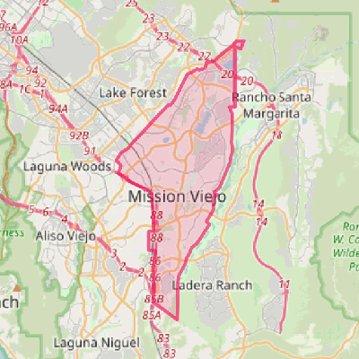 Map of Mission Viejo