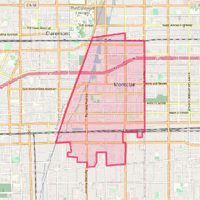 Map of Montclair