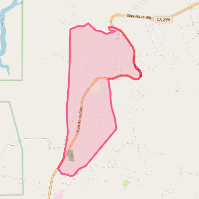 Map of Montgomery Creek