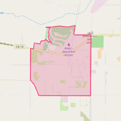 Map of Monument Hills