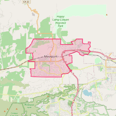 Map of Moorpark