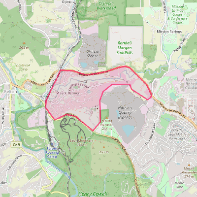 Map of Mount Hermon