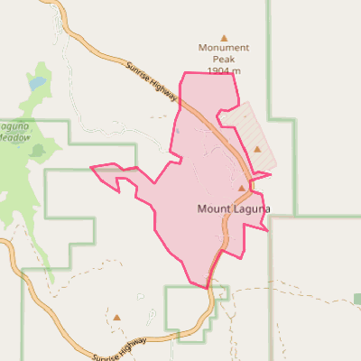 Map of Mount Laguna