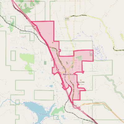 Map of Mount Shasta