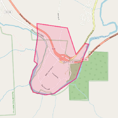 Map of Myers Flat