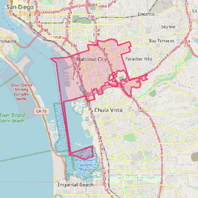 Map of National City