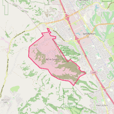 Map of Norris Canyon