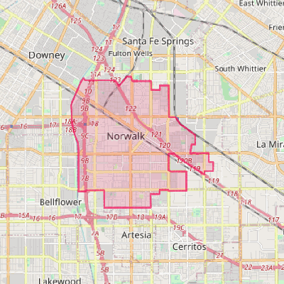 Map of Norwalk