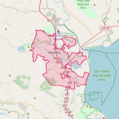 Map of Novato