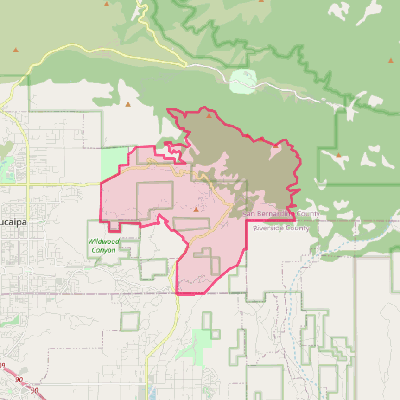 Map of Oak Glen