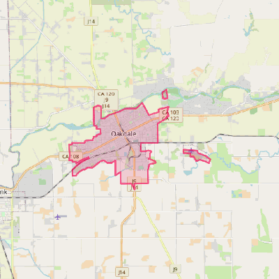 Map of Oakdale