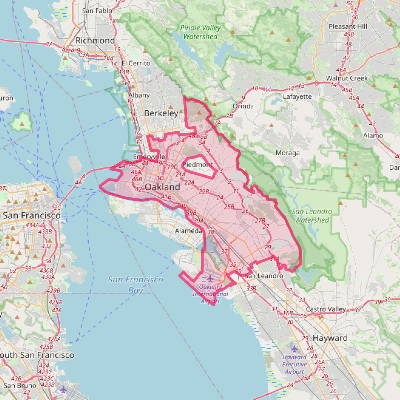 Map of Oakland