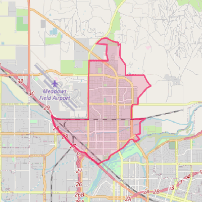 Map of Oildale