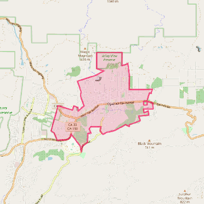 Map of Ojai