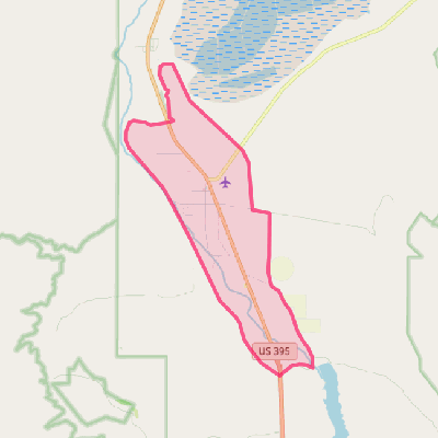 Map of Olancha