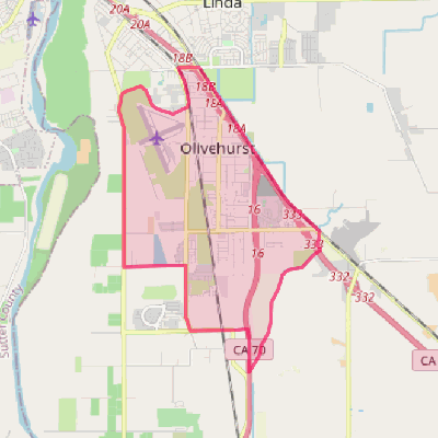 Map of Olivehurst