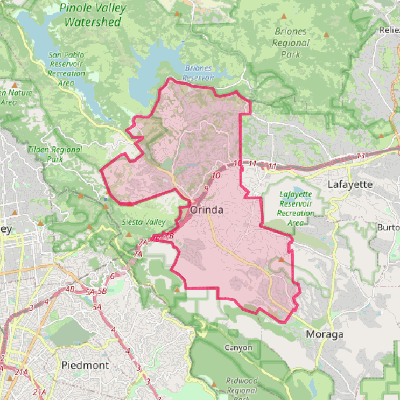 Map of Orinda