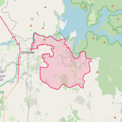 Map of Oroville East