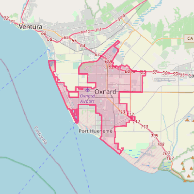 Map of Oxnard