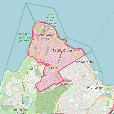 Map of Pacific Grove