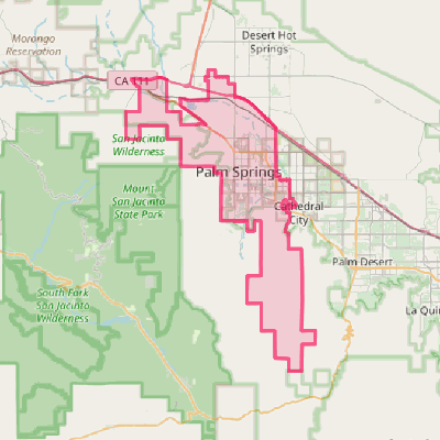 Map of Palm Springs