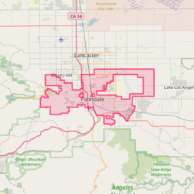 Map of Palmdale