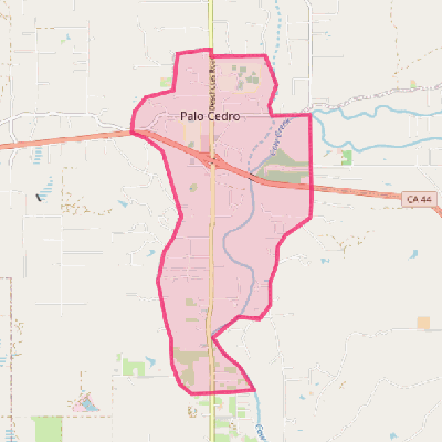 Map of Palo Cedro