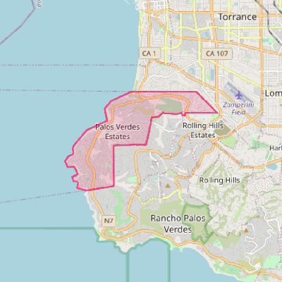 Map of Palos Verdes Estates