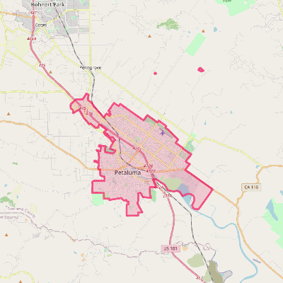 Map of Petaluma