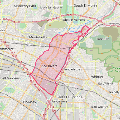 Map of Pico Rivera