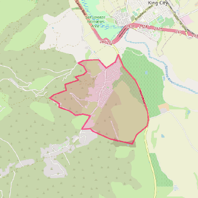 Map of Pine Canyon