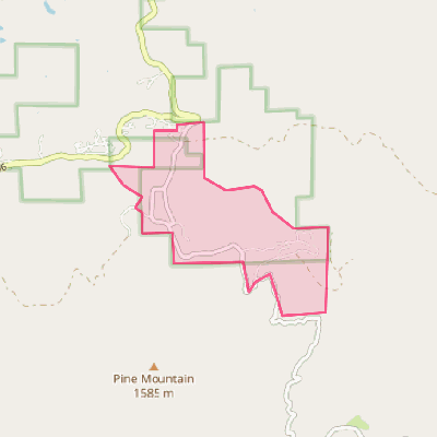 Map of Pine Flat