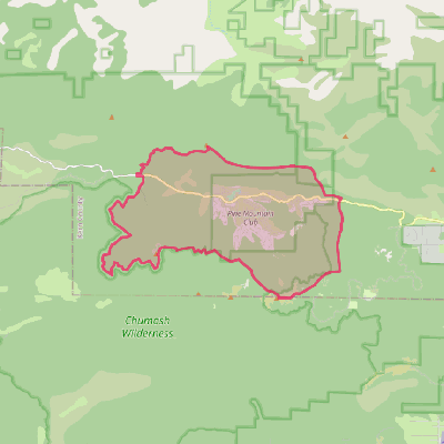 Map of Pine Mountain Club