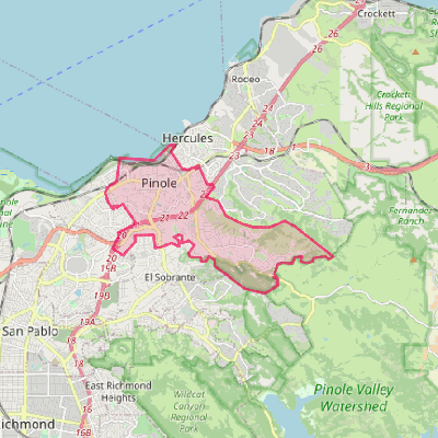 Map of Pinole