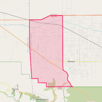 Map of Piñon Hills