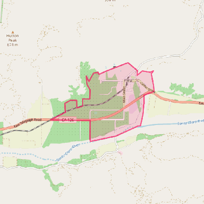 Map of Piru