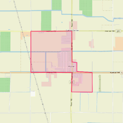 Map of Poplar-Cotton Center