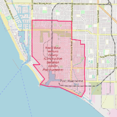 Map of Port Hueneme